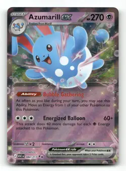 Azumarill ex 084/217 - ME: Ascended Heroes - Pokemon Card NM/M - Image 1