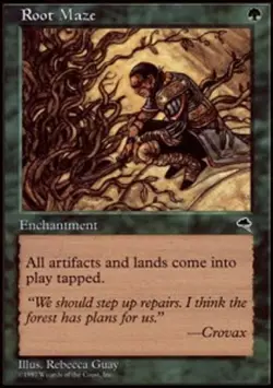 Heavy Played, English - 1 x MTG Root Maze Tempest - Image 1