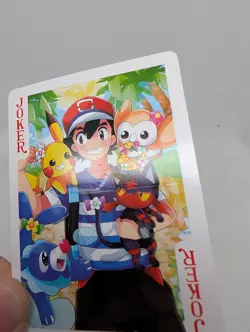 Ash Pikachu Rowlet Pokemon Poker Card Pokemon Playing Card - Crease - Image 3