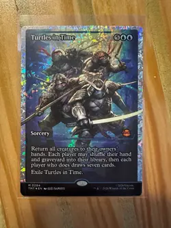 Turtles in Time #294 M (Showcase Fracture Foil) Teenage Mutant Ninja Turtles MTG - Image 1