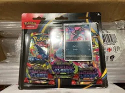 Pokemon TCG card Phantasmal Flames Triple Blister Pack Sneasel New and Sealed - Image 1