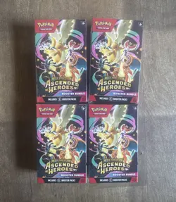 4x Pokemon TCG: Mega Evolution-Ascended Heroes Booster Bundle (6 Packs) - Image 1
