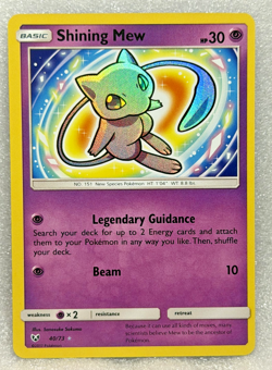 Pokemon Shining Mew Shining Legends Shiny Holo Rare 40/73 TCG Card English 2017 - Image 1