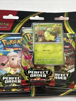 Pokemon Perfect Order 3 Pack Blisters - NEW SET Factory Sealed - Image 2
