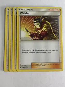 Pokemon TCG Unbroken Bonds 4x Playset Welder 189/214 Near Mint - Image 1