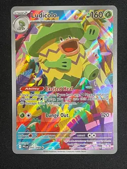 Pokemon Ludicolo - Illustration Rare ME02: Phantasmal Flames 095/094 NM - Image 1