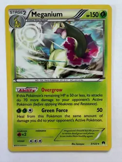 Meganium 3/122 Holo Rare BREAKpoint Pokemon Holo MP - Image 1