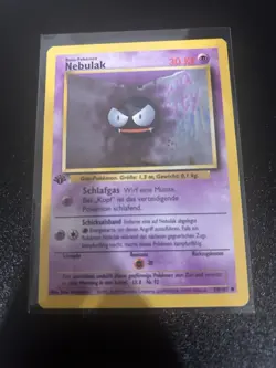 Pokemon Card - Gastly Nebulak German 1st Edition Base Set 50/102 Common - Image 1