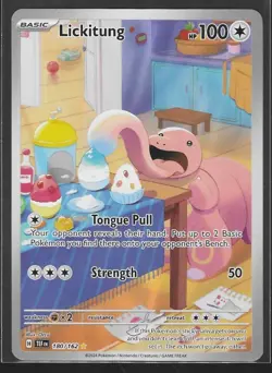 Lickitung Pokemon TCG SV- Temporal Forces 180/162 Illustration Rare NM - Image 1