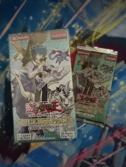YUGIOH JESSE ANDERSON Duelist Pack Booster Box + Booster Pack 1st Edition Sealed - Image 1