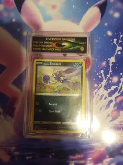 Pokemon Graded 9 Hisuian Sneasel Astral Radiance Card #092 - Image 1