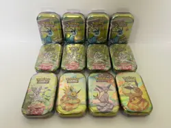 Pokemon TCG Prismatic Evolutions Mini Tins Lot Of 12 Sealed - Image 1