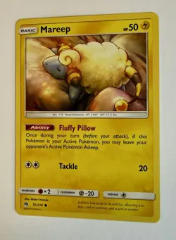 Mareep (75) Common SM - Lost Thunder 75/214 LP Pokemon - Image 1