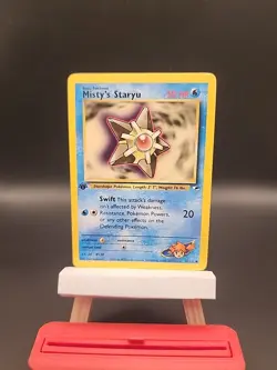Misty's Staryu 090/132 Gym Heroes 1st Edition Pokemon Card - Image 1