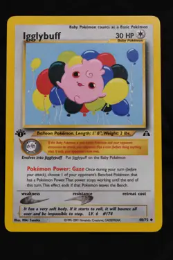 Igglybuff 1st Edition 40/75 LP Neo Discovery Regular Uncommon Pokemon TCG - Image 1