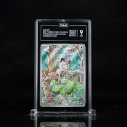 Pokemon Meowth 106/094 IR Phantasmal Flames TAG 9 PSA 9 - Image 1