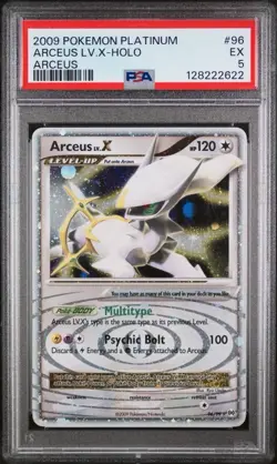 Pokemon Arceus Lv.X-Holo Arceus Pokemon Platinum Arceus #96 PSA 5 - Image 1
