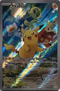 Pikachu 027 Holo P Scarlet & Violet Promo Pokemon NM - Image 1