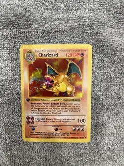 Pokemon Charizard 1st Edition Shadowless Base Set Ungraded 1999 4/102 - Image 2