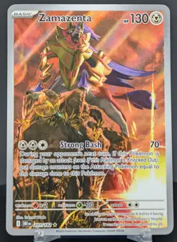 Pokemon Zamazenta #201/182 English Destined Rivals Illustration Rare Full Art - Image 1