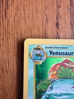 1999 Pokemon Base Set - Venusaur Holo Shadowless - 15/102 Rare Vintage - Image 3