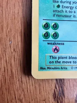 1999 Pokemon Base Set - Venusaur Holo Shadowless - 15/102 Rare Vintage - Image 5