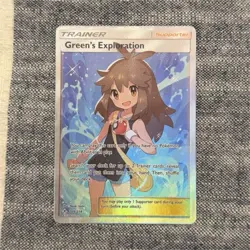Pokemon Green's Exploration Full Art Ultra Rare Holo Trainer Sm-Unbroken Bonds - Image 1