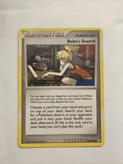 Pokemon TCG Trainer Bebe's Search Pokemon Card 109/123 - Image 1