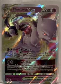 Mewtwo VSTAR 031/078 Pokemon GO Ultra Rare Full Art Holo Pokemon TCG - Image 1