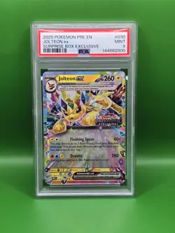 Pokemon PRE 030/131 - Prismatic Evolutions Surprise Box Jolteon ex - PSA 9 - Image 1