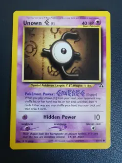 Pokemon Card Unown E 67/75 Neo Discovery Common - Image 1