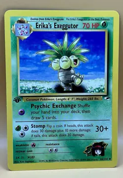 Erika’s Exeggutor 44/132 – 1st Edition Gym Heroes - NM(-) - 2000 Pokemon TCG - Image 1