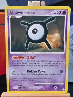Unown X 71/132 Uncommon DP Secret Wonders Pokemon TCG 2007 - Image 2