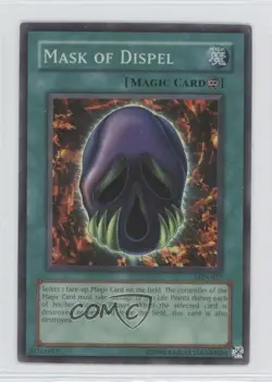 Mask of Dispel Unlimited YuGiOh Labyrinth Nightmare #LON-017 2003 READ - Image 1
