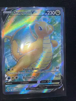 Dragonite V (Full Art) 076/078 Pokemon GO Holo - Image 1