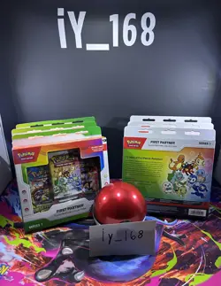 Lot of 6 Pokemon TCG First Partner Pack Series 1 Illustration Collection Box New - Image 1