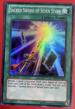 Yugioh Sacred Sword Of Seven Stars LTGY-EN066 - Super Rare 1st Edition - Image 1
