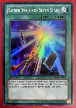 Yugioh Sacred Sword Of Seven Stars LTGY-EN066 - Super Rare 1st Edition - Image 3