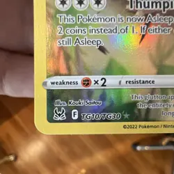 Pokemon Snorlax Holo Lost Origin Trainer Gallery TG10/TG30 NM unplayed - Image 5