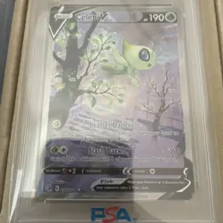 Pokemon Celebi V 245/264 Fusion Strike Ultra Rare Full Art Holo PSA 9 2021 - Image 4