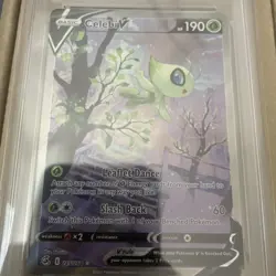 Pokemon Celebi V 245/264 Fusion Strike Ultra Rare Full Art Holo PSA 9 2021 - Image 5