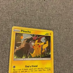 Pikachu SM234 Holo Black Star Promo Pokemon TCG Sun & Moon Card Holo Swirl rare - Image 3