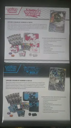 Pokemon Black Bolt and White Flare Elite Trainer Box ETB Set of 2 FACTORY SEALED - Image 2