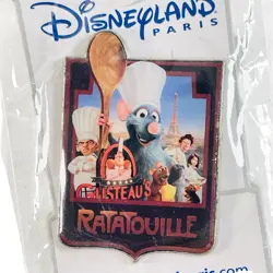 Disneyland Paris Pixar Gusteau's Ratatouille Remy Emile Linguini Pin DLP Disney - Image 5