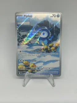 098/094 Piplup : Illustration Rare Card : Phantasmal Flames : Pokemon TCG - Image 1