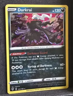 Pokemon TCG Darkrai Pokemon Promos 105/189 Promo Cosmos Holo Rare - Image 1