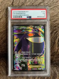 Gengar EX PSA 5 GEM MINT 2014 Pokemon XY Phantom Forces #34 - Image 1