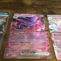 Pokemon TCG PFL Card Lot 3 Cards Mega Abomasnow Mismagius Jellicent EX - Image 3