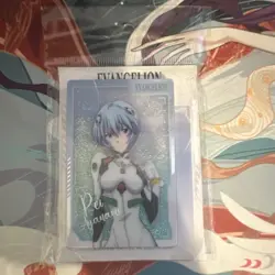Evangelion Rei Ayanami Card Sleeves Blue 2023 5.8x9cm Plastic Anime - Image 1