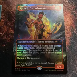 MTG English Karlach, Fury of Avernus (Rainbow Foil) NM Foil Secret Lair - Image 1